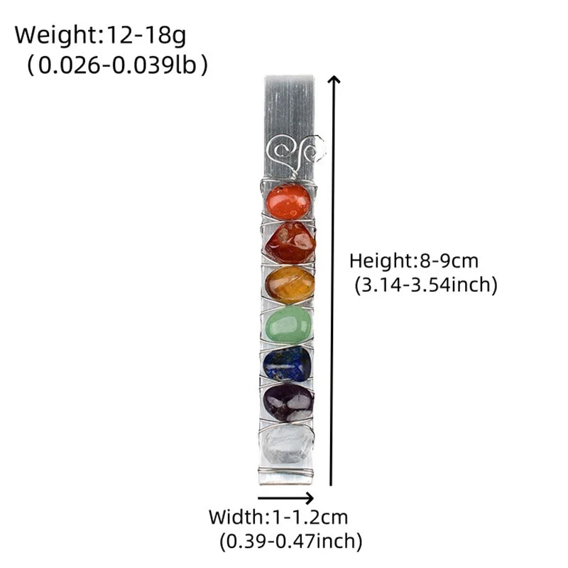 Natural 7 Chakra Selenite Wand Golden/Silvery Wire Wrapped Chakra Reiki Healing Crystal Decor Gift