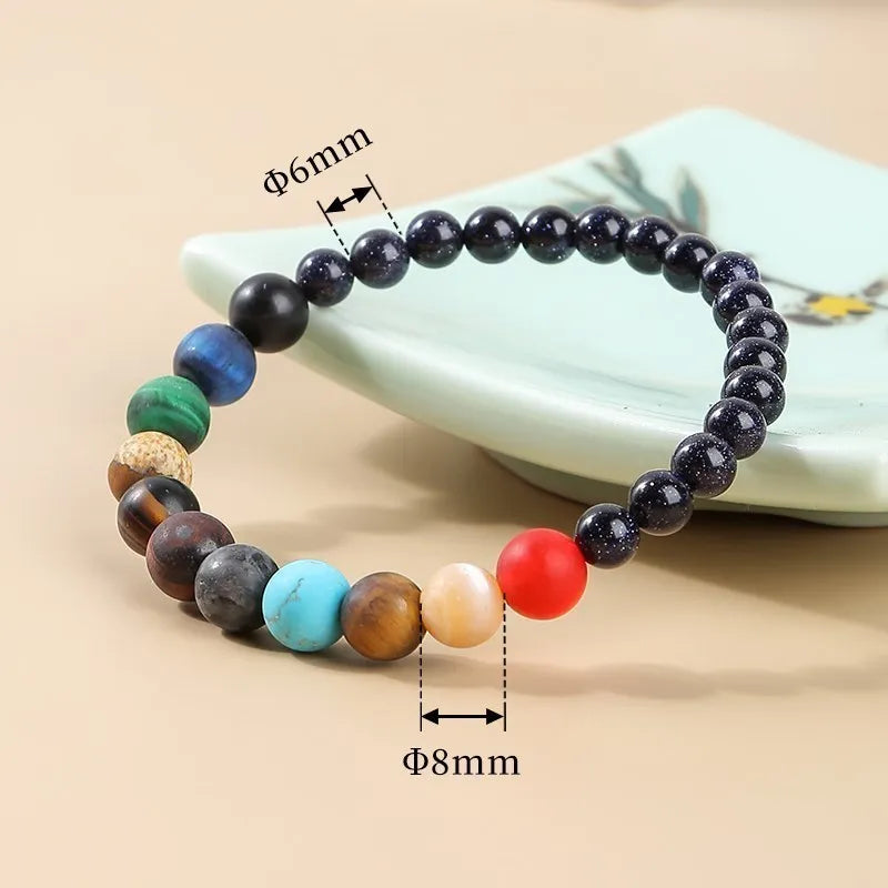 Eight Planets Chakra Bracelet - Universe Balance Wristband