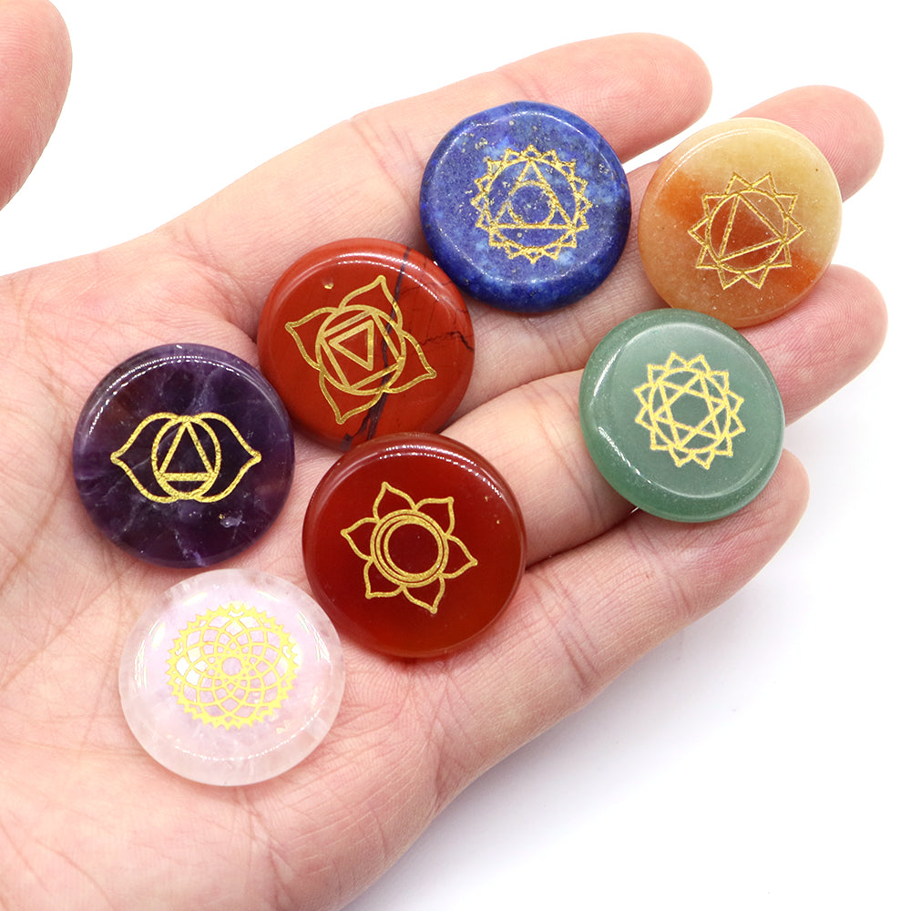 Reiki Chakra Stones - 7 Healing Crystals for Meditation