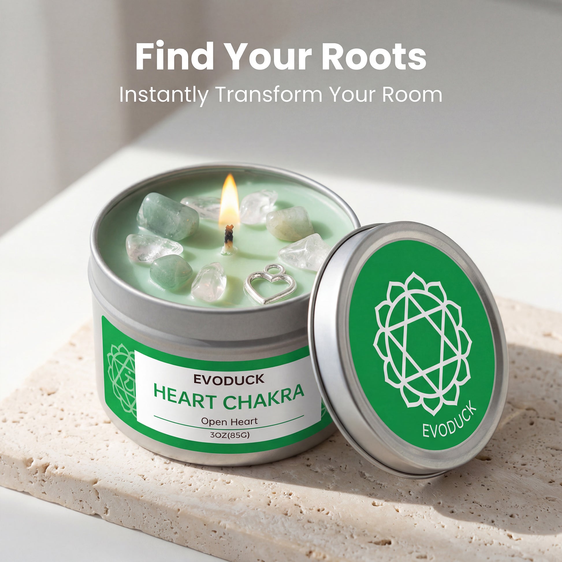 7 Chakras Scented Candle - 3oz Soy Wax for Meditation & Yoga