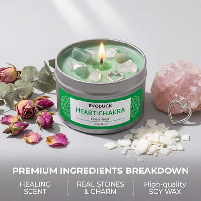 7 Chakras Scented Candle - 3oz Soy Wax for Meditation & Yoga