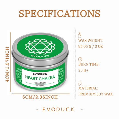 7 Chakras Scented Candle - 3oz Soy Wax for Meditation & Yoga