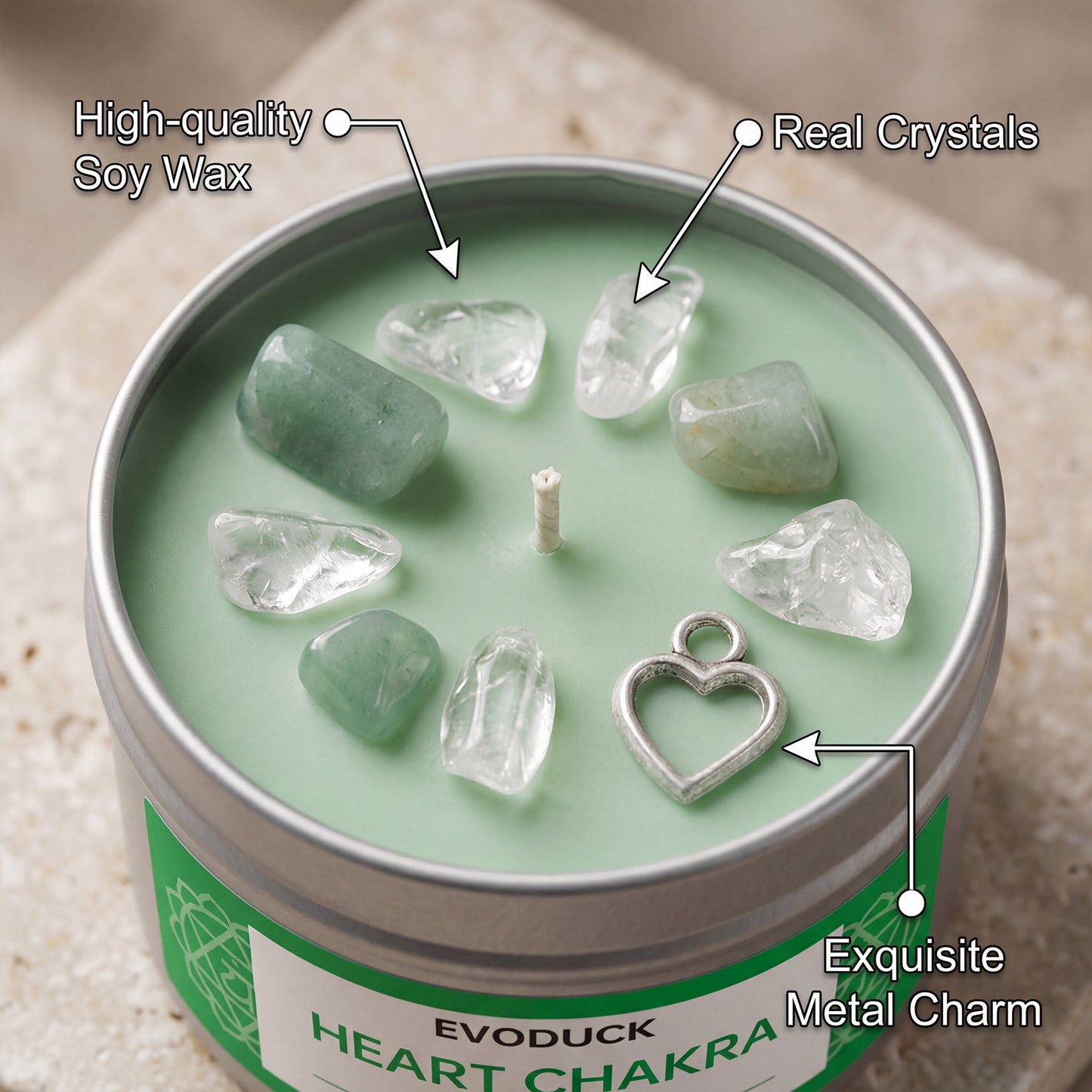 7 Chakras Scented Candle - 3oz Soy Wax for Meditation & Yoga