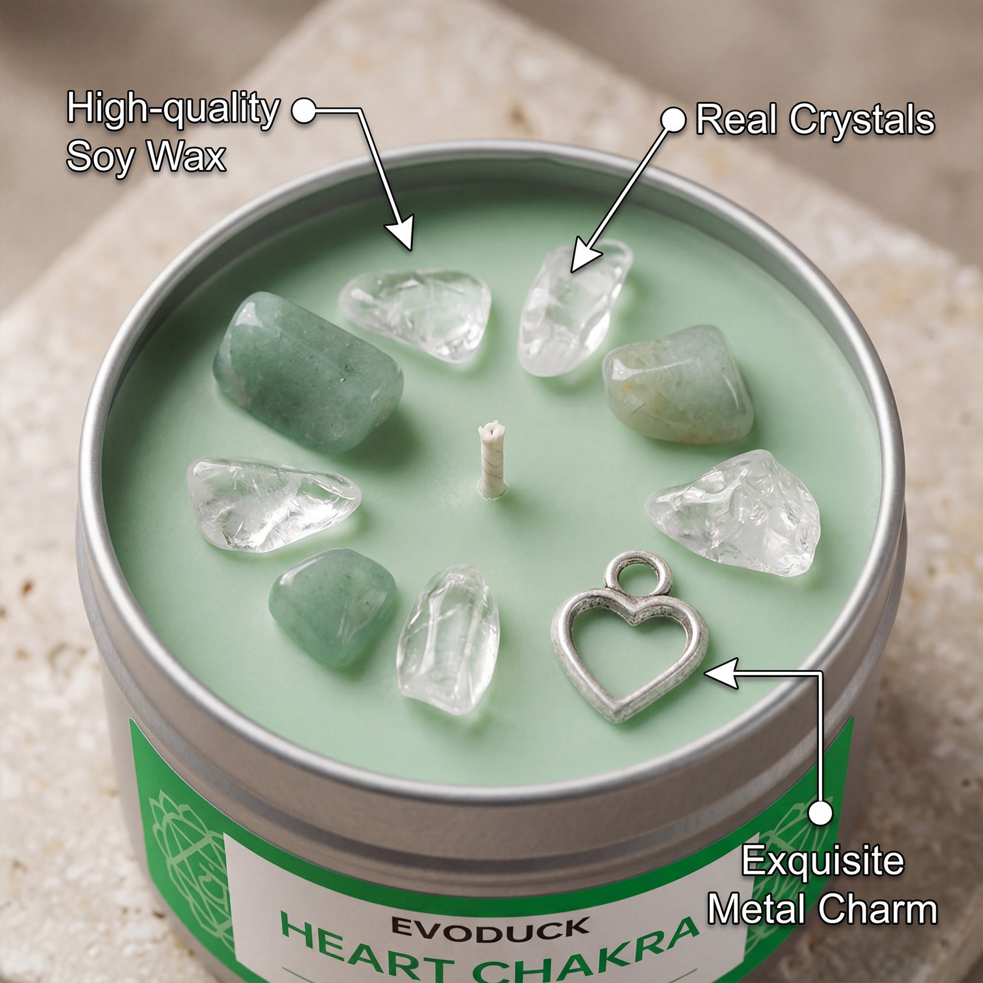 7 Chakras Scented Candle - 3oz Soy Wax for Meditation & Yoga