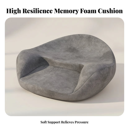 Memory Foam Meditation Cushion Soft Material Low-Profile Meditation Cushion Curved Sides Meditation Cushion