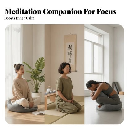 Memory Foam Meditation Cushion Soft Material Low-Profile Meditation Cushion Curved Sides Meditation Cushion
