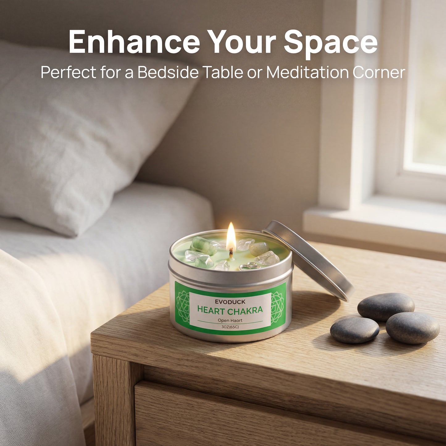 7 Chakras Scented Candle - 3oz Soy Wax for Meditation & Yoga