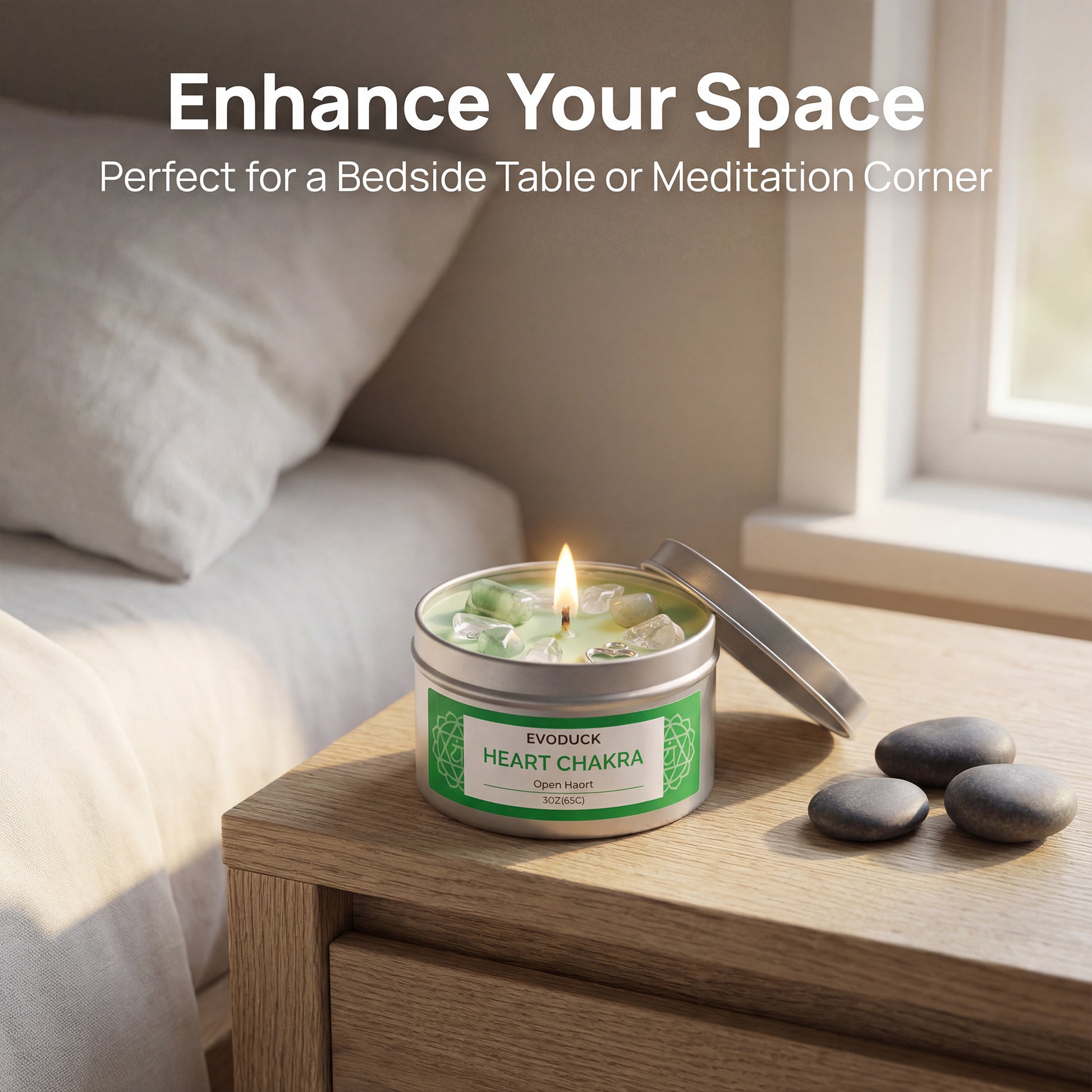 7 Chakras Scented Candle - 3oz Soy Wax for Meditation & Yoga