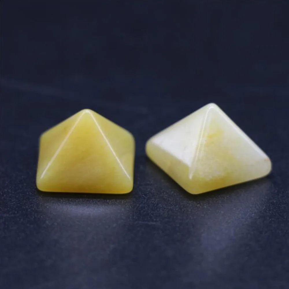 Healing Stones: Crystal Quartz Pyramid - Healing Stone Chakra Decor Gift