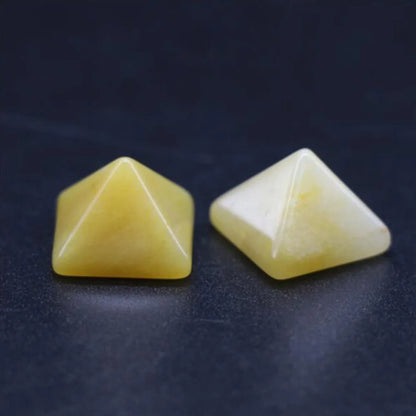 Healing Stones: Crystal Quartz Pyramid - Healing Stone Chakra Decor Gift