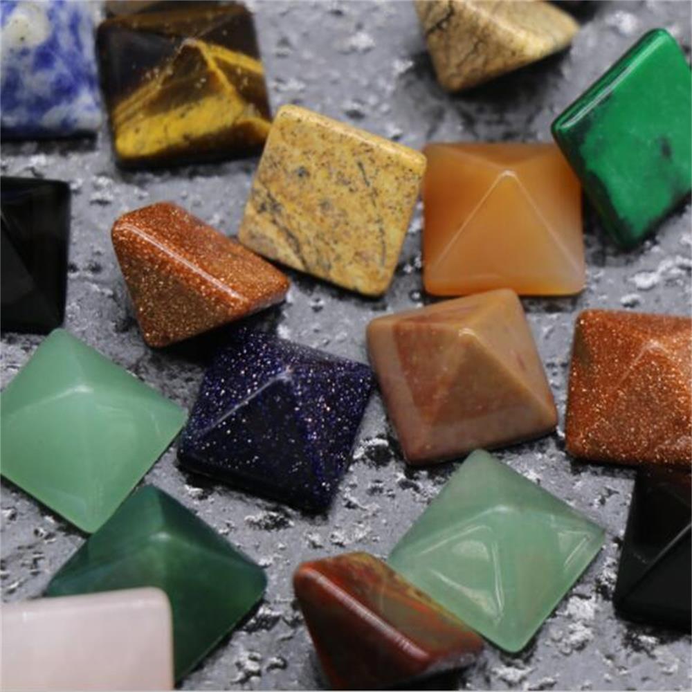 Healing Stones: Crystal Quartz Pyramid - Healing Stone Chakra Decor Gift