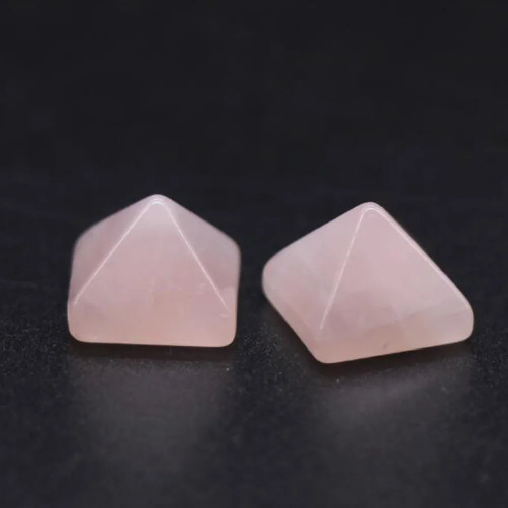 Healing Stones: Crystal Quartz Pyramid - Healing Stone Chakra Decor Gift