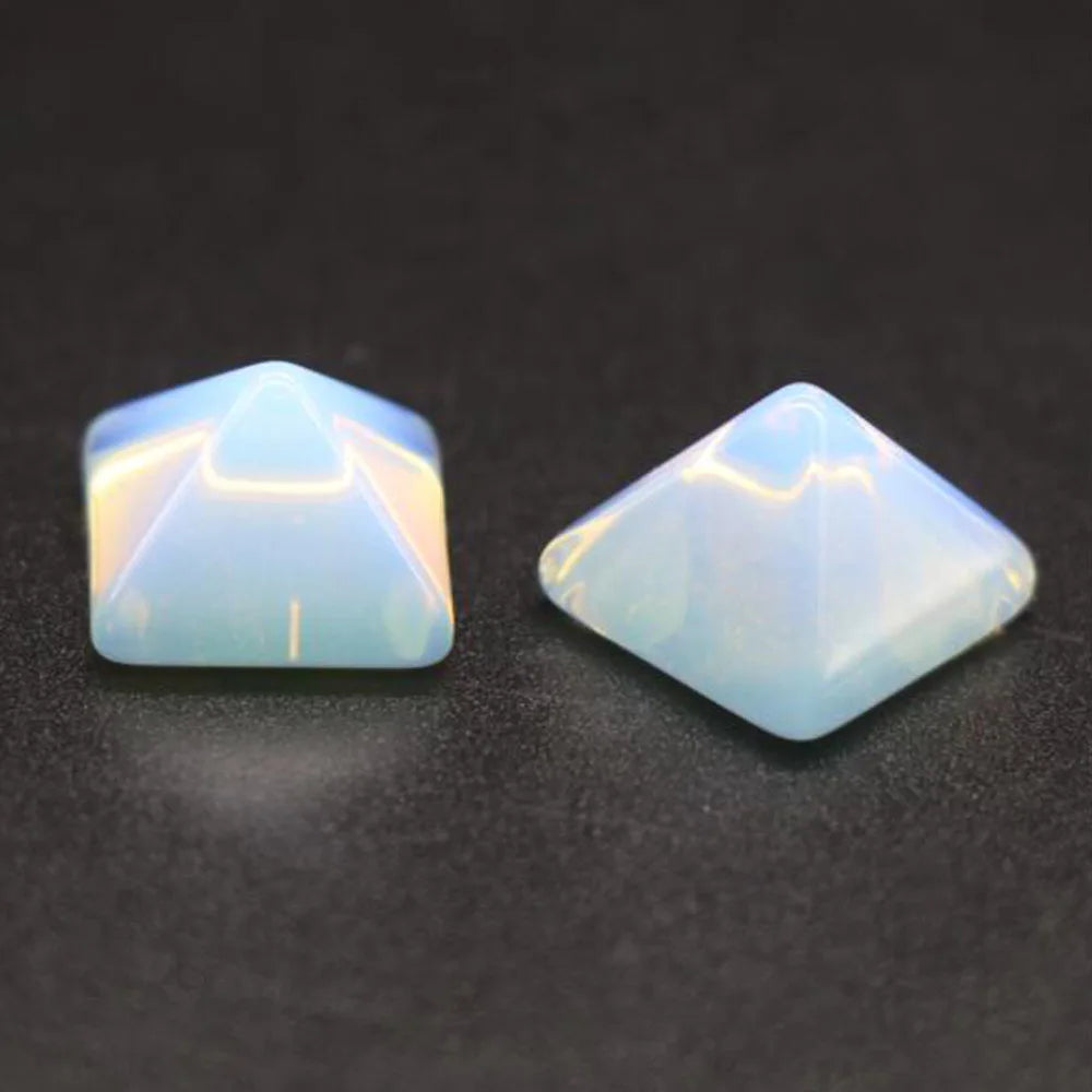 Healing Stones: Crystal Quartz Pyramid - Healing Stone Chakra Decor Gift