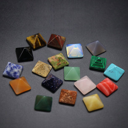 Healing Stones: Crystal Quartz Pyramid - Healing Stone Chakra Decor Gift