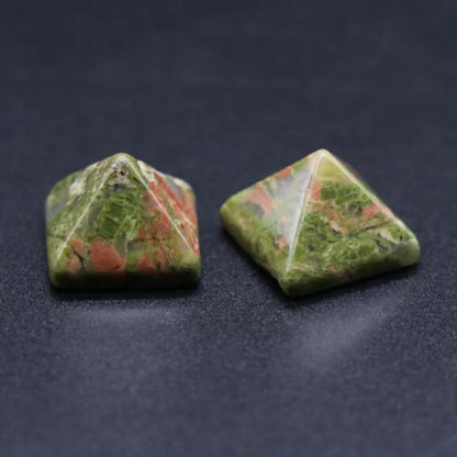 Healing Stones: Crystal Quartz Pyramid - Healing Stone Chakra Decor Gift
