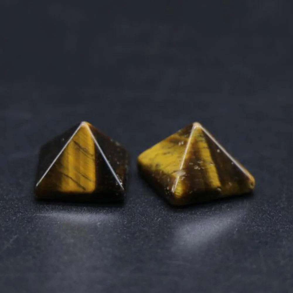 Healing Stones: Crystal Quartz Pyramid - Healing Stone Chakra Decor Gift