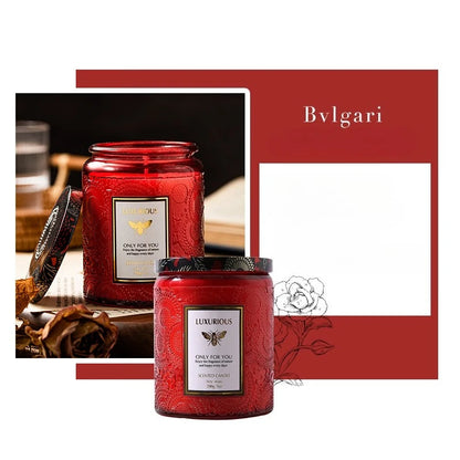 Scented Candles: Fragrant Soy Wax Candle Cans - Smokeless & Romantic Aroma