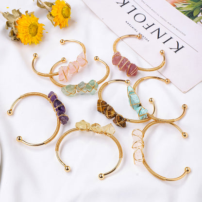 Crystal Bracelet: Natural Crystal Healing Bracelet - Women's Protection & Reiki