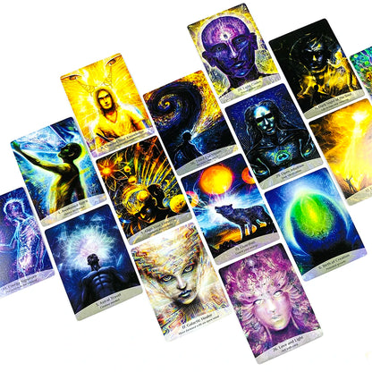 Sacred Spirit Reading Cards 36 Oracle Cards Spiritual Life Guidance Divination Cards for Soul Healing Meditation 10.3*7.4cm