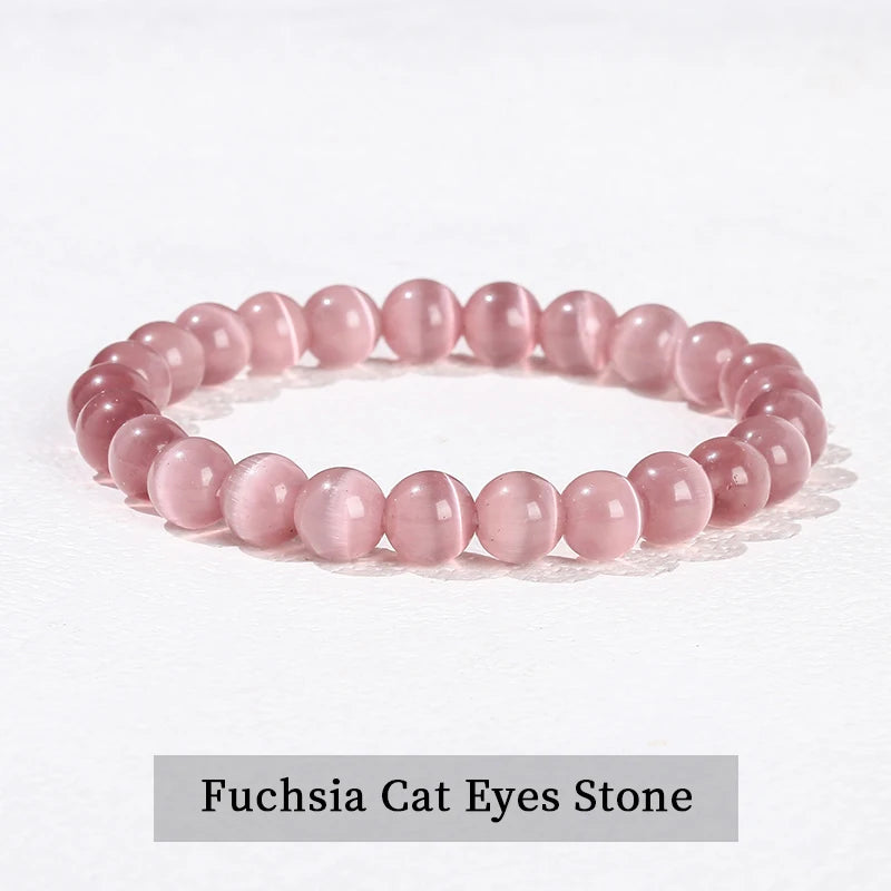 Healing Bracelet: Natural Stone Beaded Bracelet - Obsidian, Fluorite, Quartz