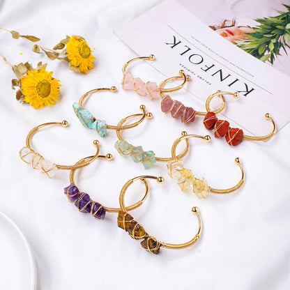 Crystal Bracelet: Natural Crystal Healing Bracelet - Women's Protection & Reiki