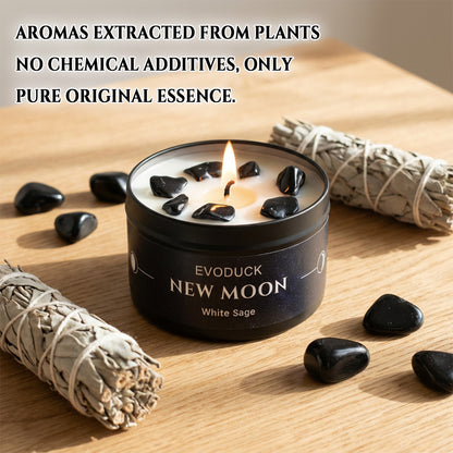 Scented Candle: White Sage 3oz - Manifest & Boost Energy