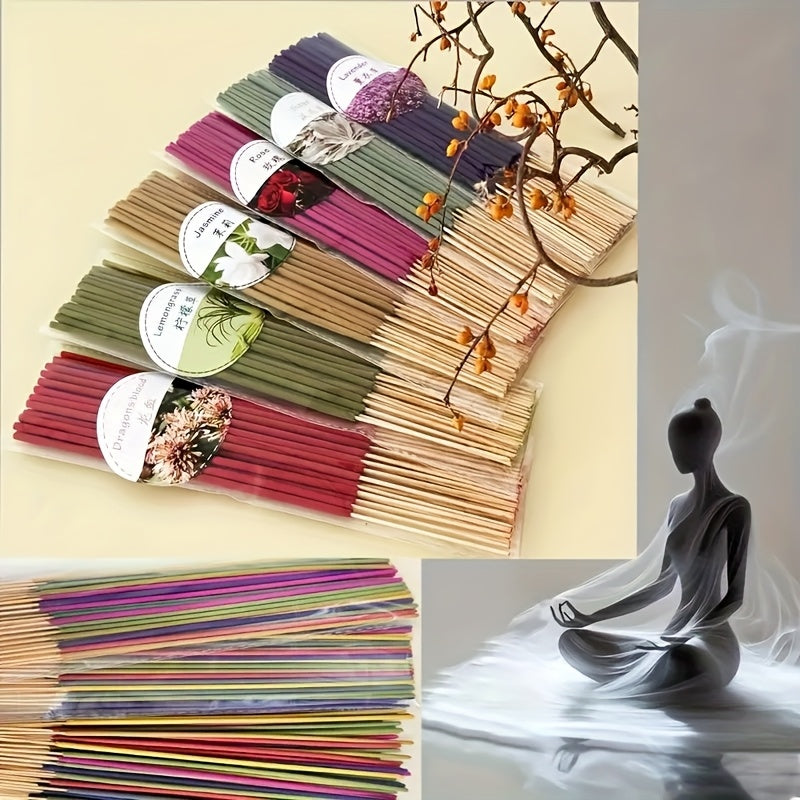 High-Quality Incense Sticks Set - 126 Sticks for Yoga & Home