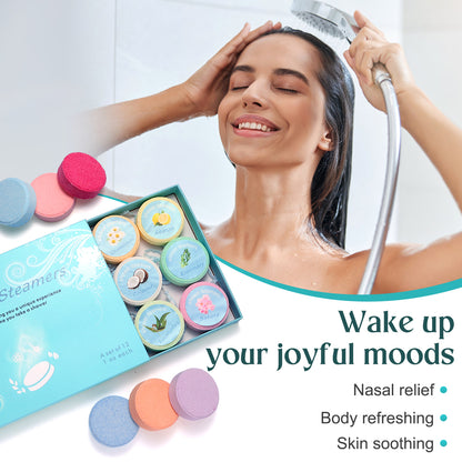 Aromatherapy Shower Steamers - 12 Mint Eucalyptus Bombs