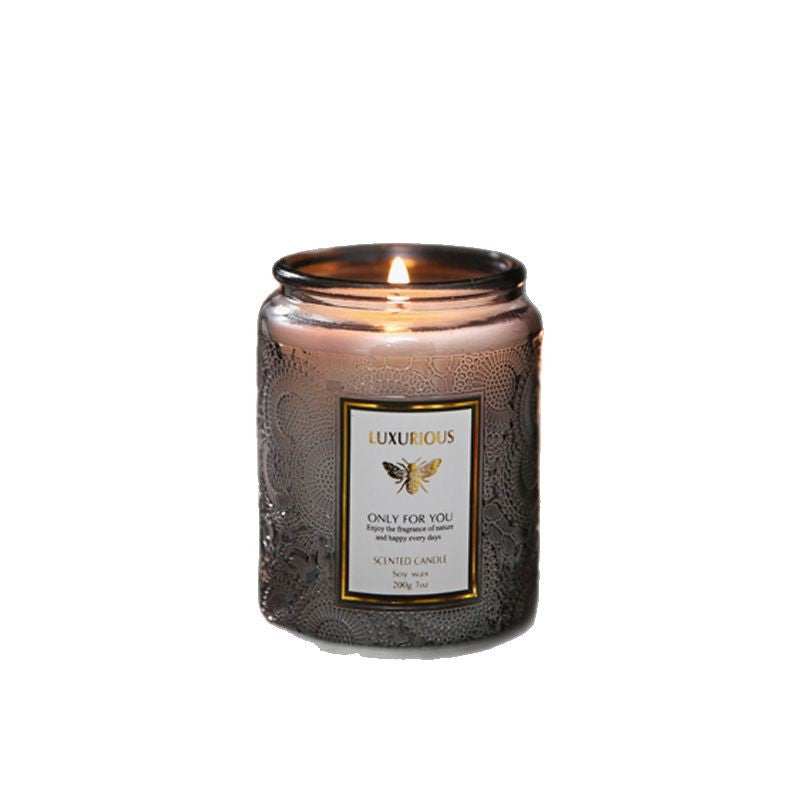 Scented Candles: Fragrant Soy Wax Candle Cans - Smokeless & Romantic Aroma