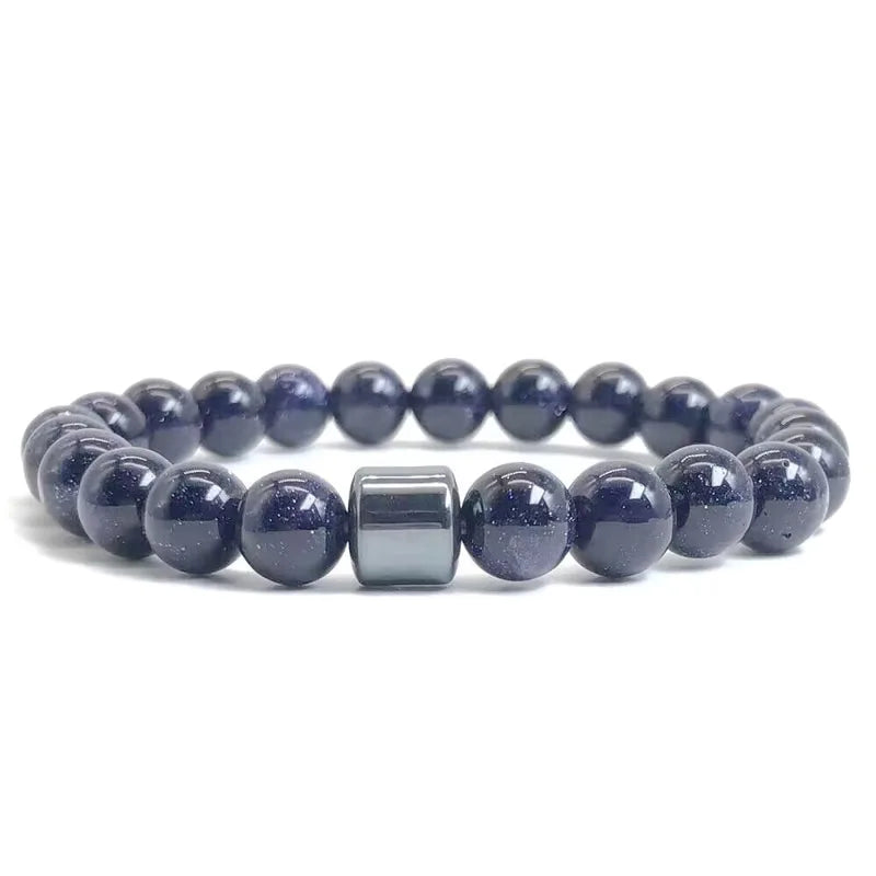 Natural Stone Lava Tiger Eye Bracelet Healing Charm Bracelet