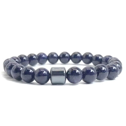 Natural Stone Lava Tiger Eye Bracelet Healing Charm Bracelet
