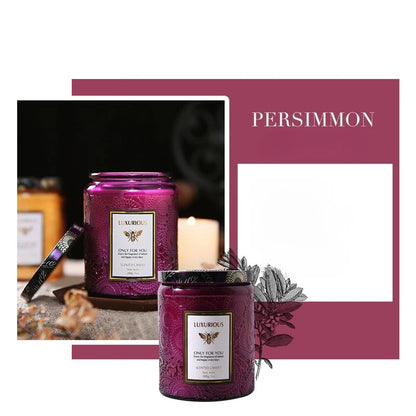 Scented Candles: Fragrant Soy Wax Candle Cans - Smokeless & Romantic Aroma