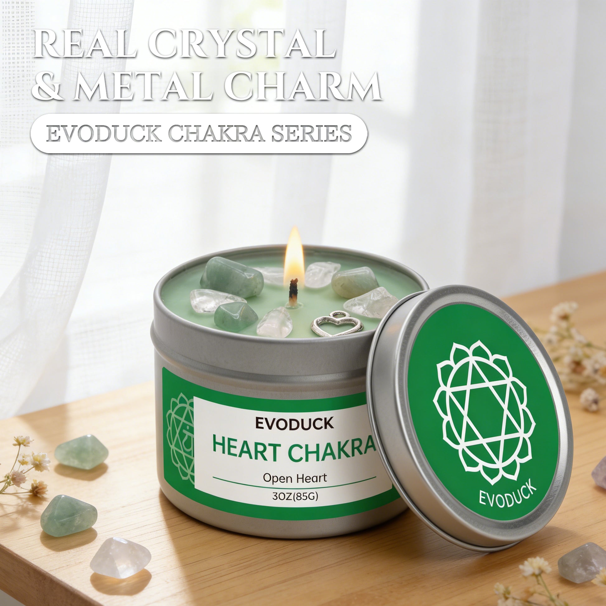 7 Chakras Scented Candle - 3oz Soy Wax for Meditation & Yoga