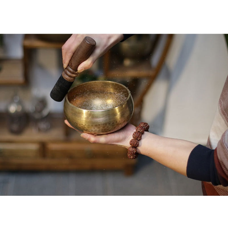 Tibetan Singing Bowl - Handmade Nepal Brass Meditation Chime
