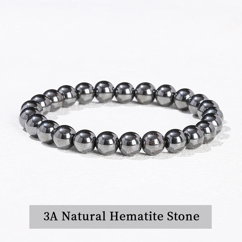 Healing Bracelet: Natural Stone Beaded Bracelet - Obsidian, Fluorite, Quartz