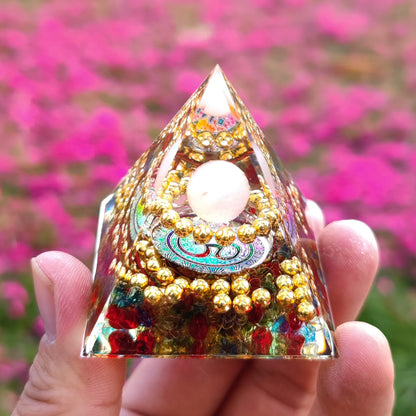 Healing Stones: Orgonite Pyramid Crystals - Healing Reiki Chakra Decor