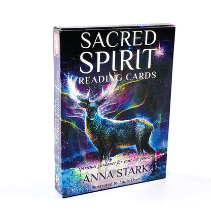 Sacred Spirit Reading Cards 36 Oracle Cards Spiritual Life Guidance Divination Cards for Soul Healing Meditation 10.3*7.4cm