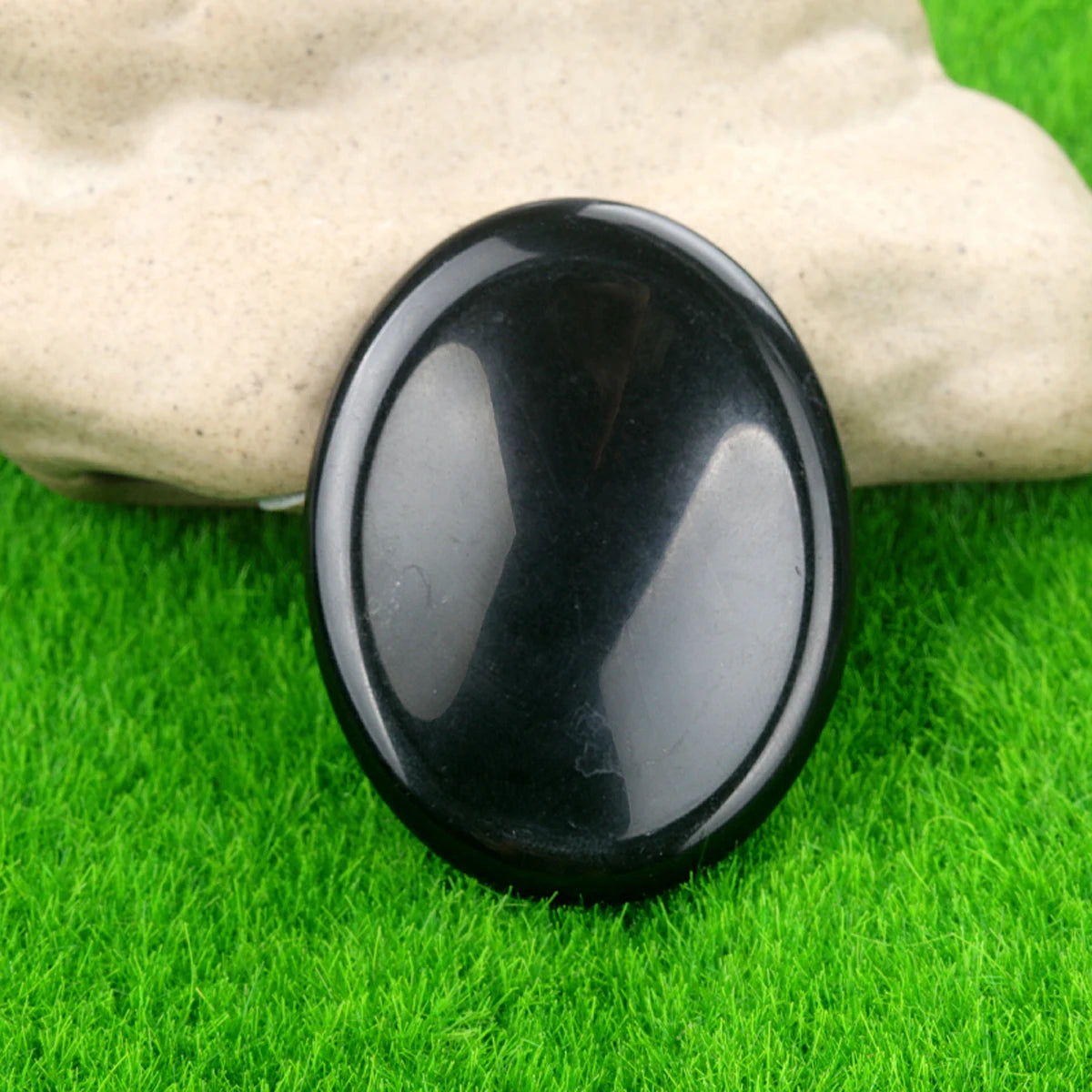 35x45mm Natural Crystal Stone Thumb Worry Oval Massage Quartz Healing Chakra Energy Therapy Meditation Spiritual Natural Gemston