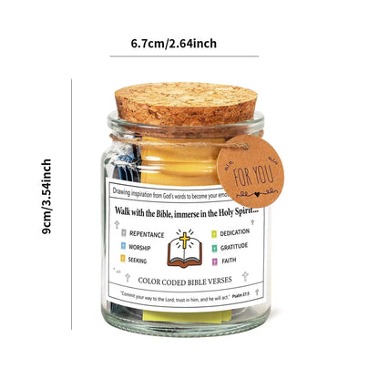 Bible Verse Jar: Multilingual Car Prayer Decor
