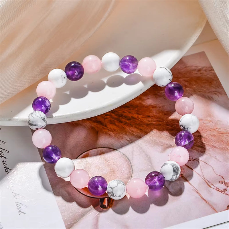 Natural Stone Sleep Bracelet - Aura Balance & Relaxation