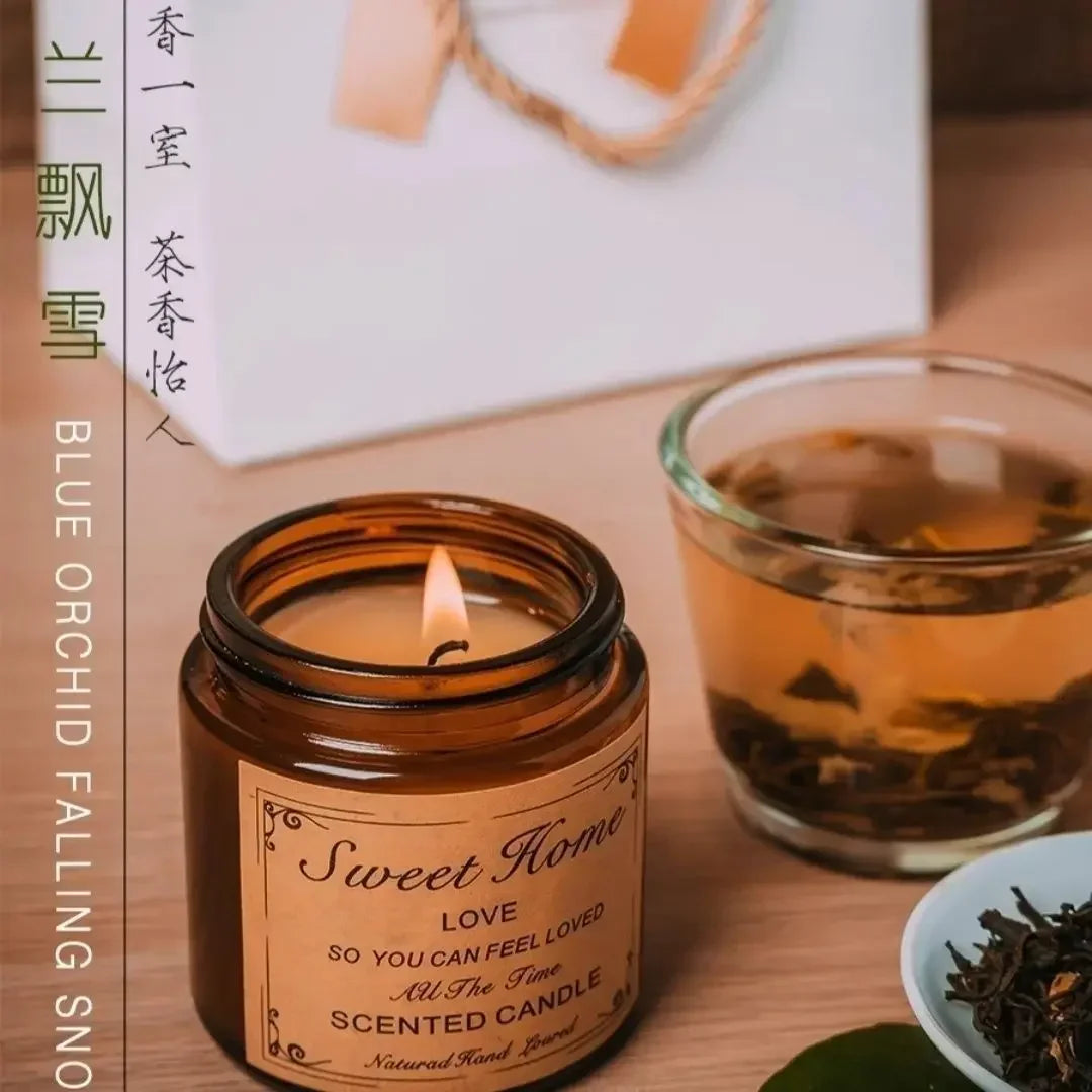 Scented Candles: Handmade Sleep Aid Aromatherapy Candles - Smokeless Fragrance