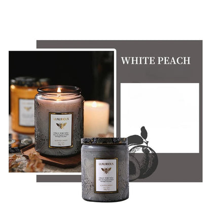 Scented Candles: Fragrant Soy Wax Candle Cans - Smokeless & Romantic Aroma