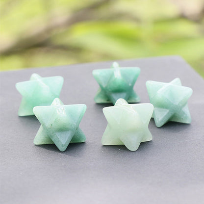 Healing Crystals: Natural Stone Merkaba Star - Sacred Meditation Energy Crystal