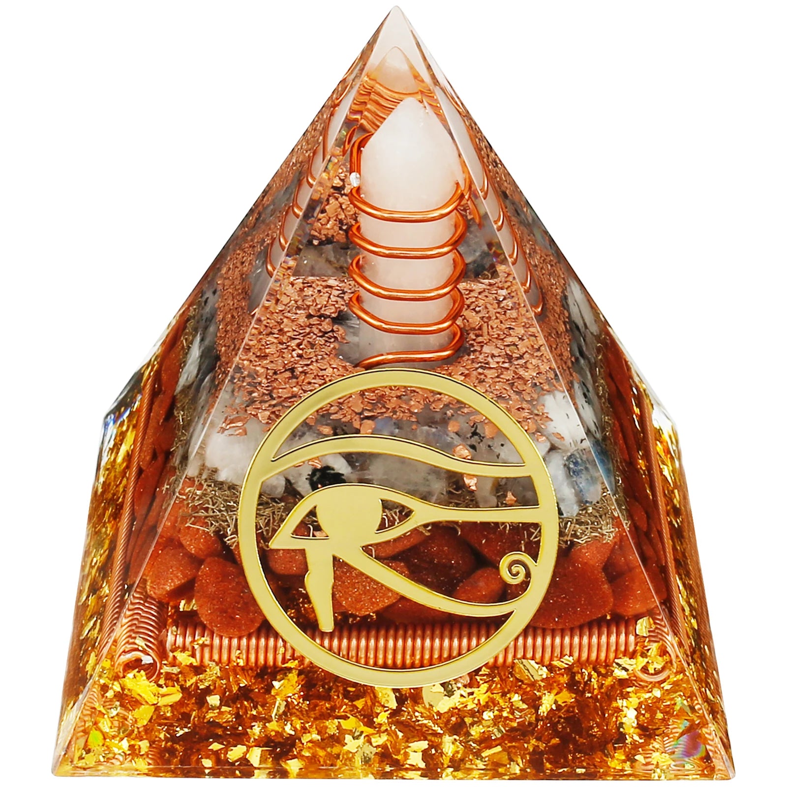Reiki Crystal Pyramid Energy Protection Handmade Ornament