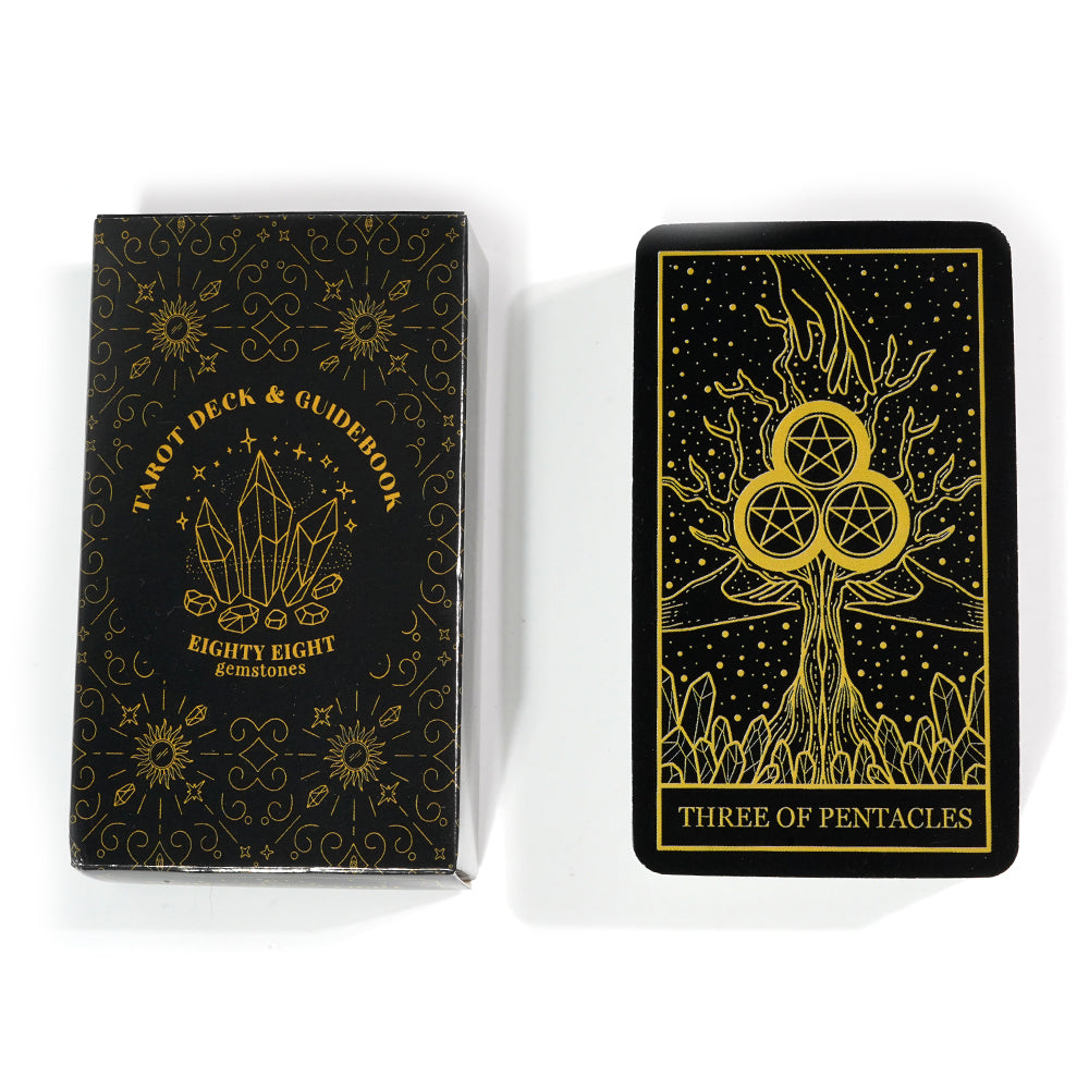 Fortune Telling Tarot Cards: Mystical Tarot Cards Black Deck for Beginners
