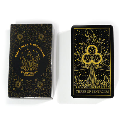 Fortune Telling Tarot Cards: Mystical Tarot Cards Black Deck for Beginners