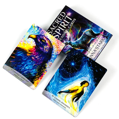 Sacred Spirit Reading Cards 36 Oracle Cards Spiritual Life Guidance Divination Cards for Soul Healing Meditation 10.3*7.4cm