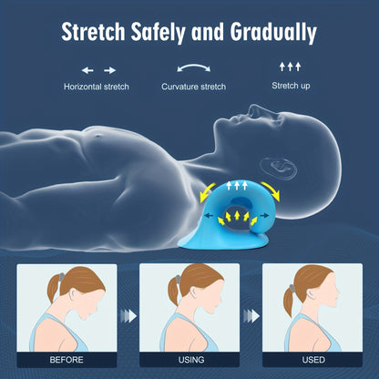 Neck Pillow: Cervical Traction Device - Relax Neck & Shoulder Alignment