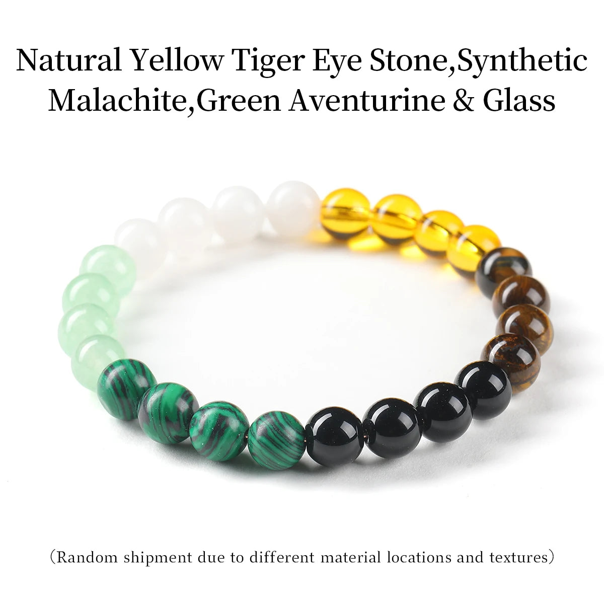 Natural Stone Healing Bracelet: 8mm Lucky Wealth Beads Jewelry