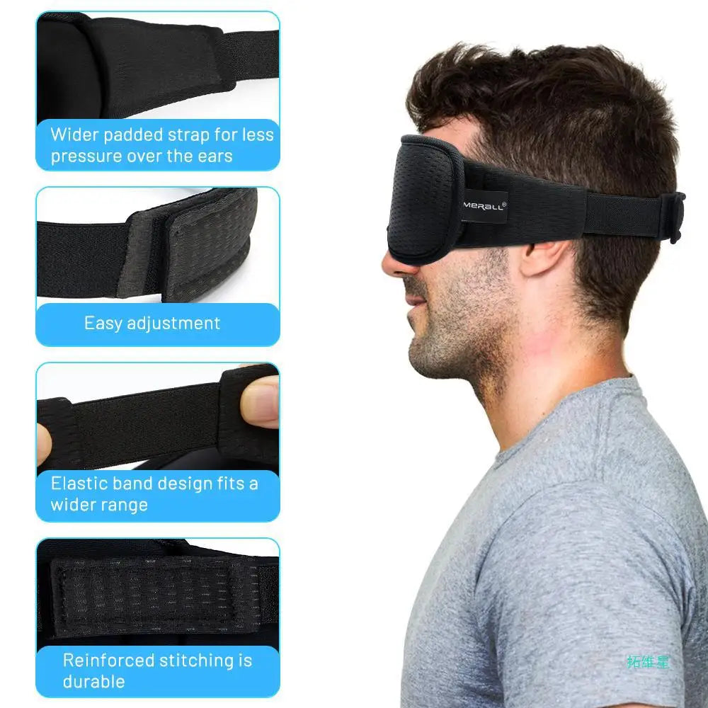 3D Sleeping Mask Light Blocker - Soft, Breathable Eye Shade